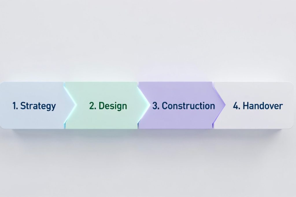 The 4 steps of a commercial fitout project